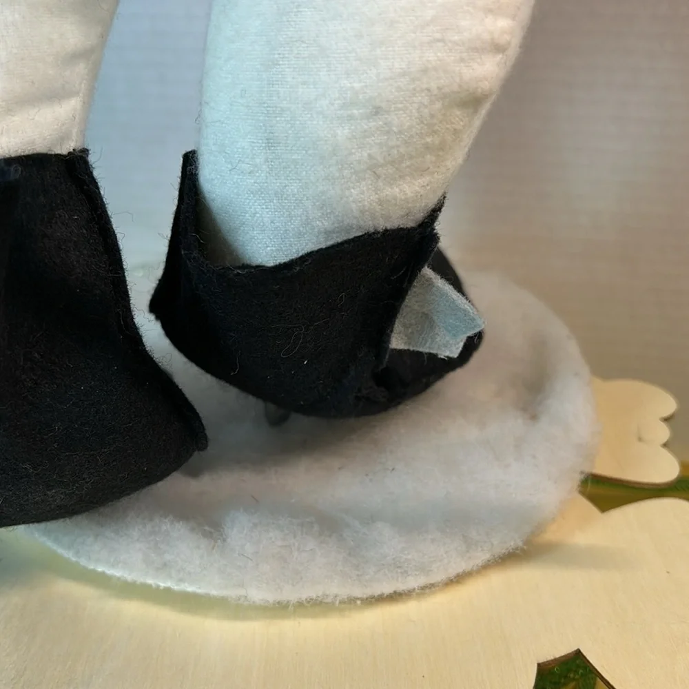 Giant 21” Annalee Snowman with top hat and mop